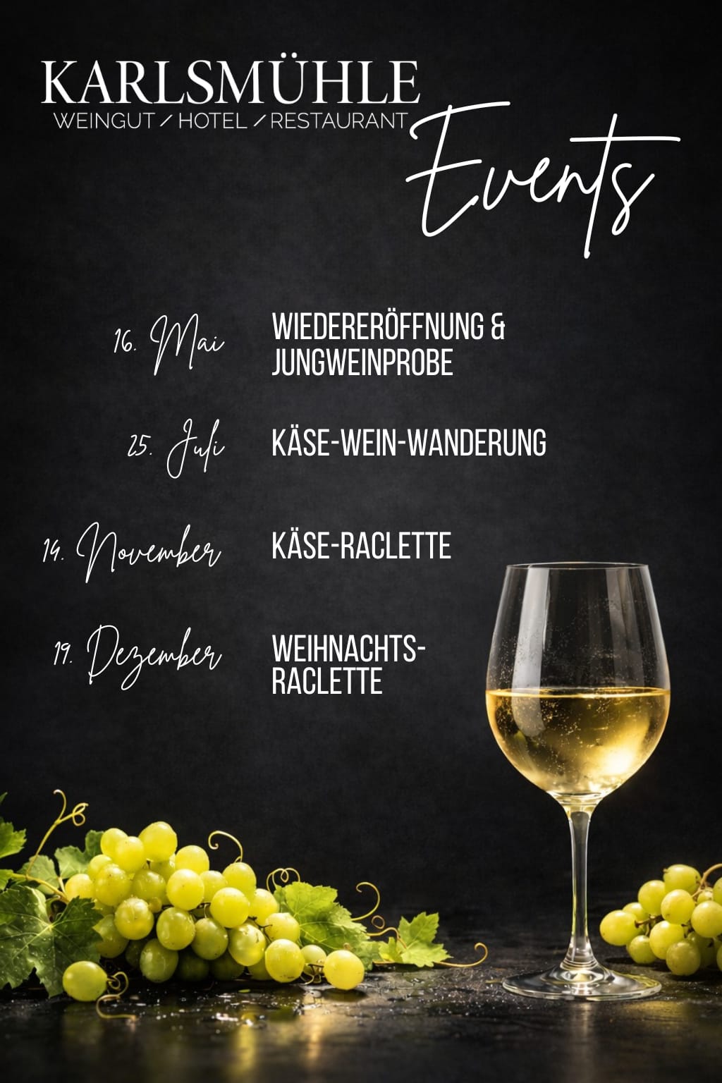 Veranstalungen des Weinguts